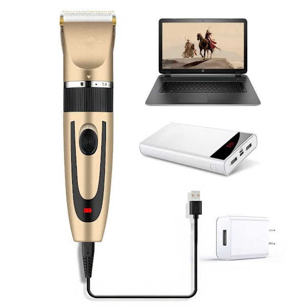 Hårklippare för män Stil1 - Trådlöst frisörhårklippningsset, USB KLB