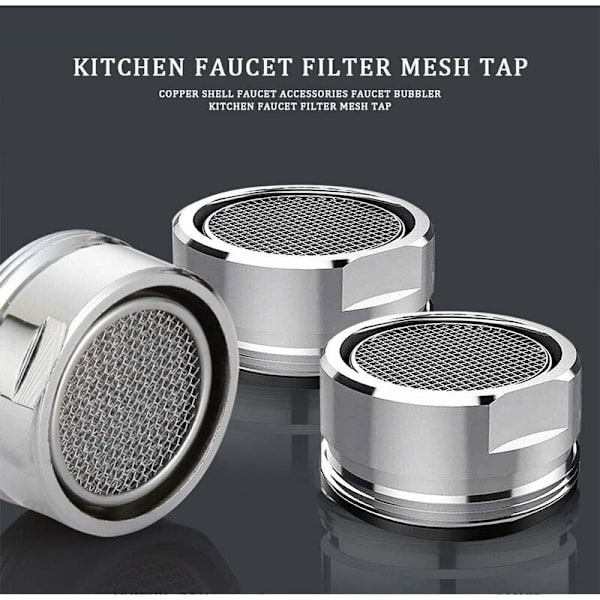 Pcs Aerator Hane, 24mm Aerator Filter Hane Vandsparende Tilbehør med Tætning til Køkken Badeværelse KLB