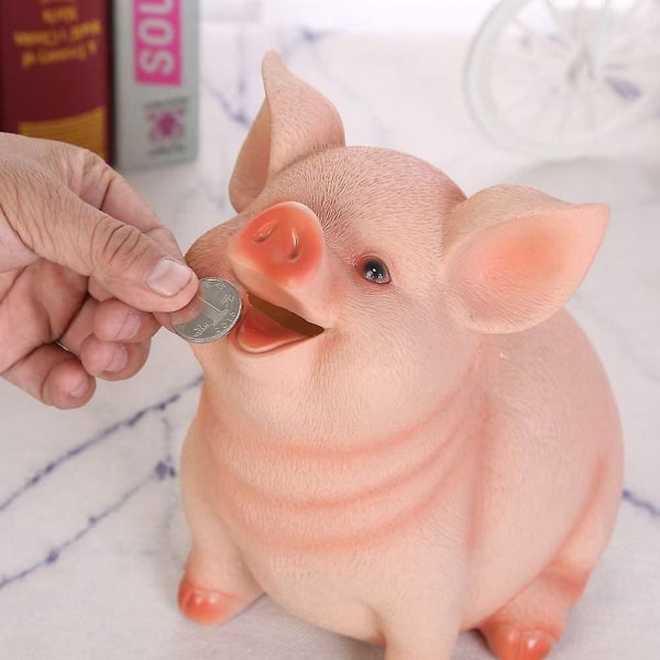 Ihastuttava sian muotoinen rahalaatikko