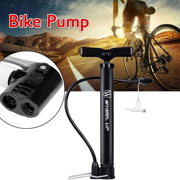 Automatisk cykelpump med vändbara Presta- och Schrader-ventiler KLB
