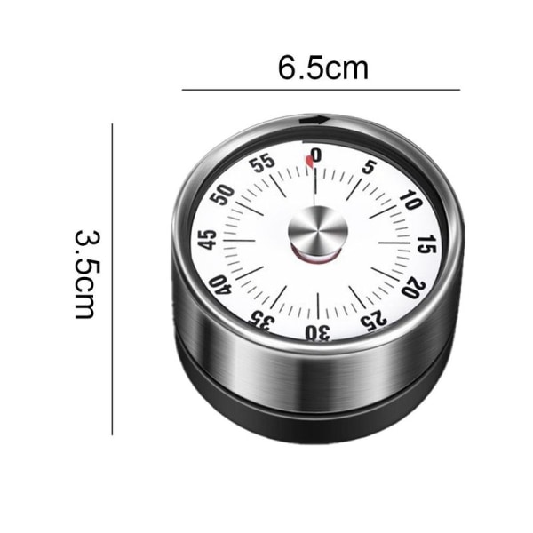 Kök timer, kock matlagningstimer med högt alarm, München vit