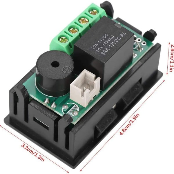 12V digital termostat multifunksjonell termostat med sensor, -50 110