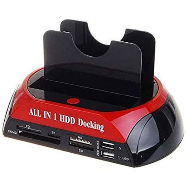HDD-dokkingsstasjon Dobbel harddisk-dokkingsstasjon Base for 2,5 tommer 3,5 tommer