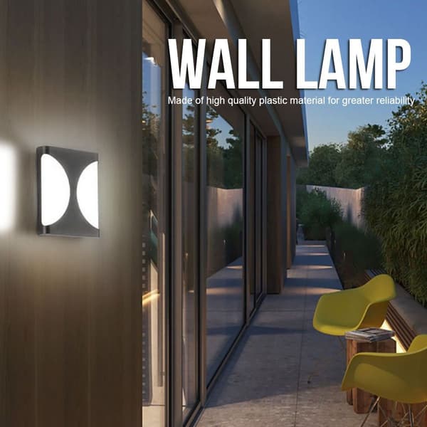 Moderne utendørs LED-vegglampe, vanntett, IP55 KLB