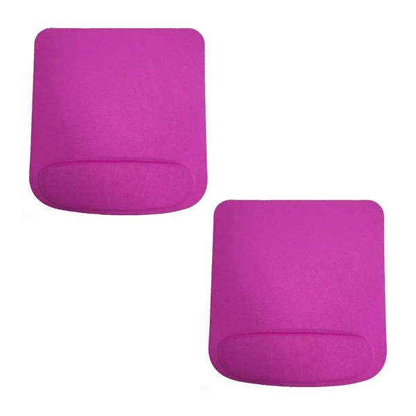 Stykke Musemåtte med Håndledsstøtte Ergonomisk Smertelindring Pink