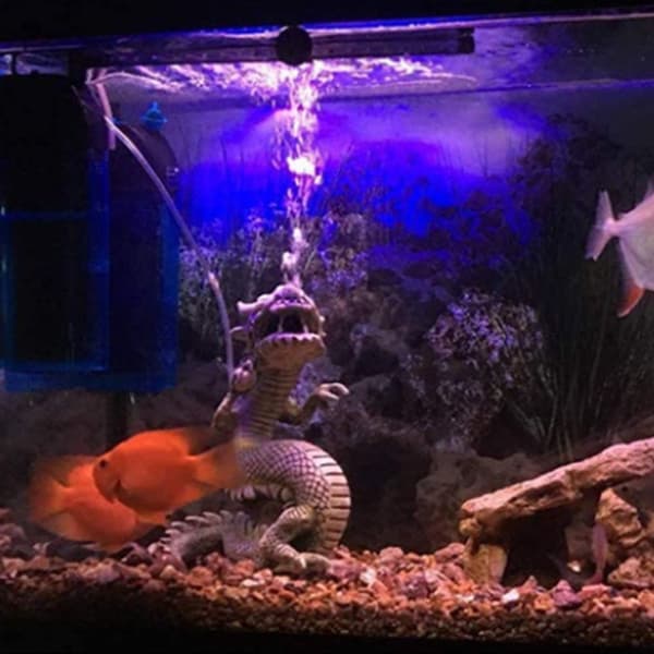 LED-akvariebelysning, akvariedykkelys med timer, 38CM KLB