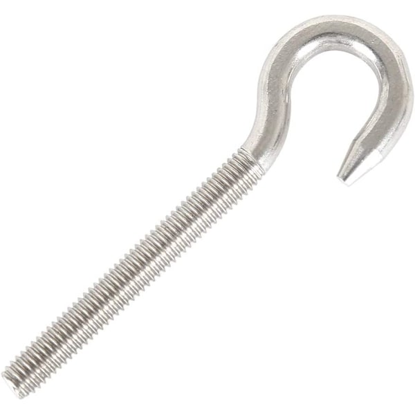 M10 Krogbolt Skruering Krog 304 Rustfrit Stål Høj Hårdhed Stål Krog Bolt Hængende Genstand Skru Krog til Hængende Lysekroner Håndværk 5 STK
