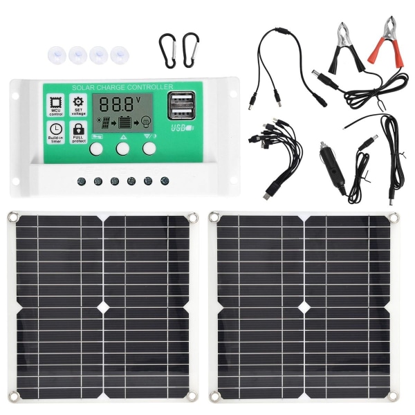 2st 15W Solpanel 30A Solar Charge Controller Set KLB