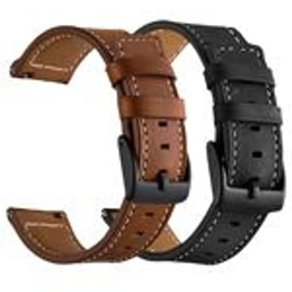 Læderrem kompatibel med Galaxy Watch 4 Classic