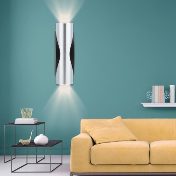 2W dobbelthodet LED-vegglampe i aluminium for vegglamper KLB
