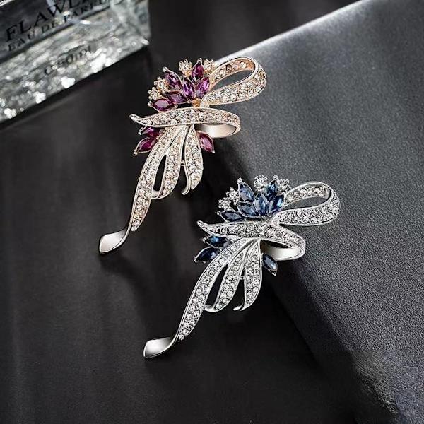 Kvinnors broschbukett bröllops smycken, pin klänning strass brosch smycken