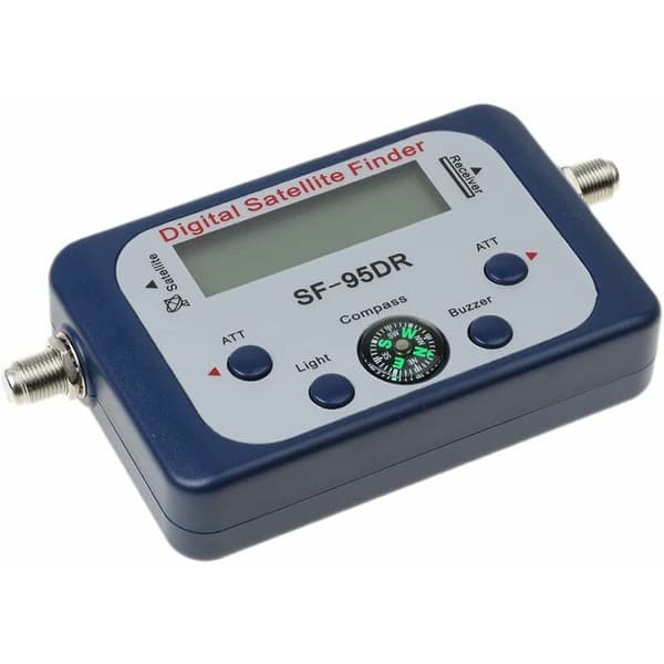 Digital Satellit Pointer/Satfinder Parabol Detektor Signal Locator med Kompas Buzzer Sort KLB