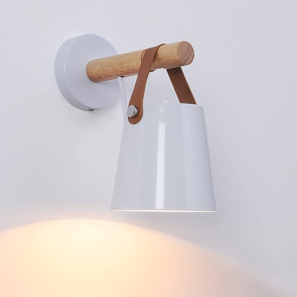 LED væglampe, industriel belysning væglampe med E27 fatning, til stue soveværelse korridor dekoration (uden pære)