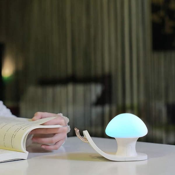 Smuk snegleformet 5V LED natlampe med touch sensor KLB