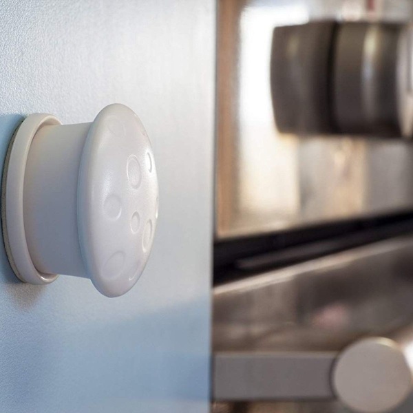 Magnetisk barnsäkerhetsskåpslås 4 lås med 1 nyckel,