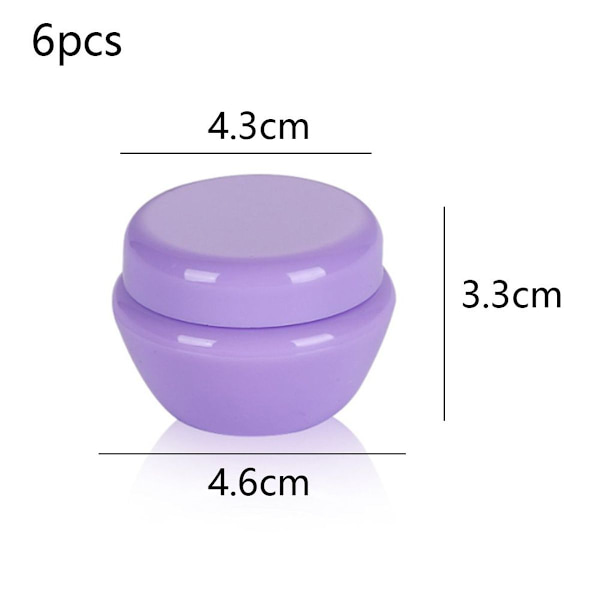 6 kappaletta moniväristä sieniboksia, violetti, 20 g KLB