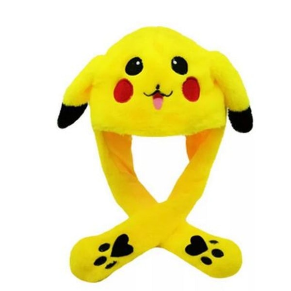 Pikachu Pikachu hatt, kaninöron, rörlig hopphatt, rolig kanin KLB