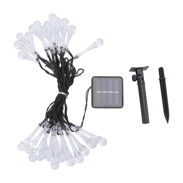 Solcelledrevne vanndråpeslyssnor 21ft 30LED Vanntett KLB