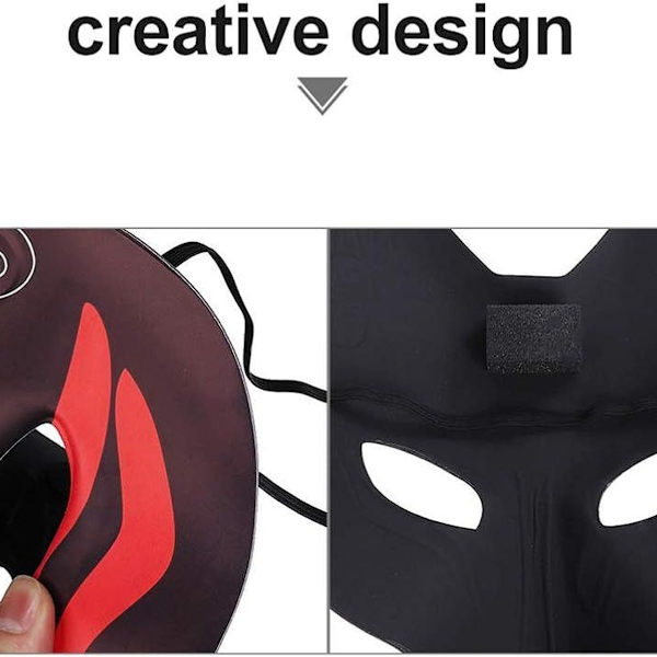 Fox japanske Kabuki Kitsune masker for menn, kvinner og barn Maskerade kostyme KLB