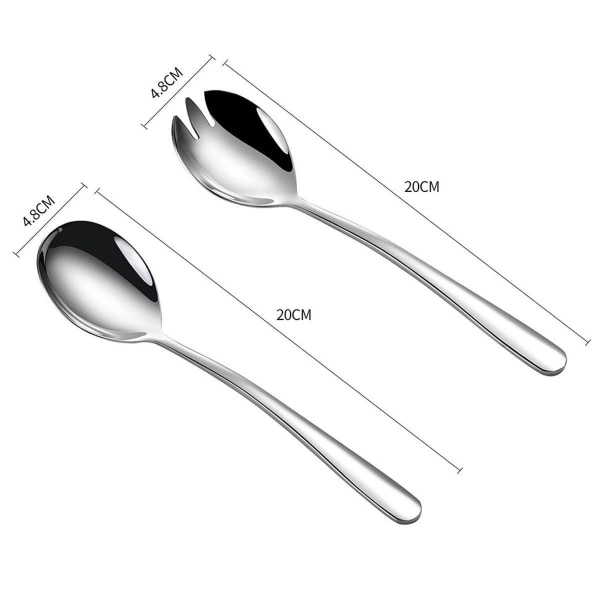 304 stainless steel single salad fork, salad spoon,