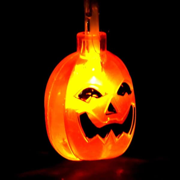 Halloween Pumpa Ljus Fe LED-slingor 6,56 fot KLB