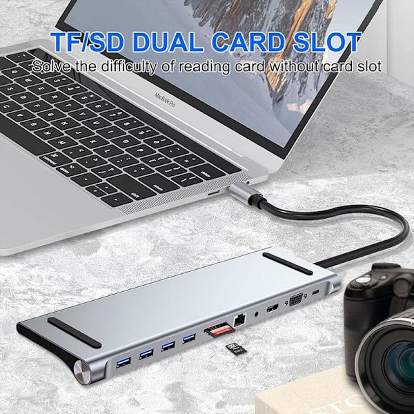 USB multi-interface extender er egnet for MacBook Apple
