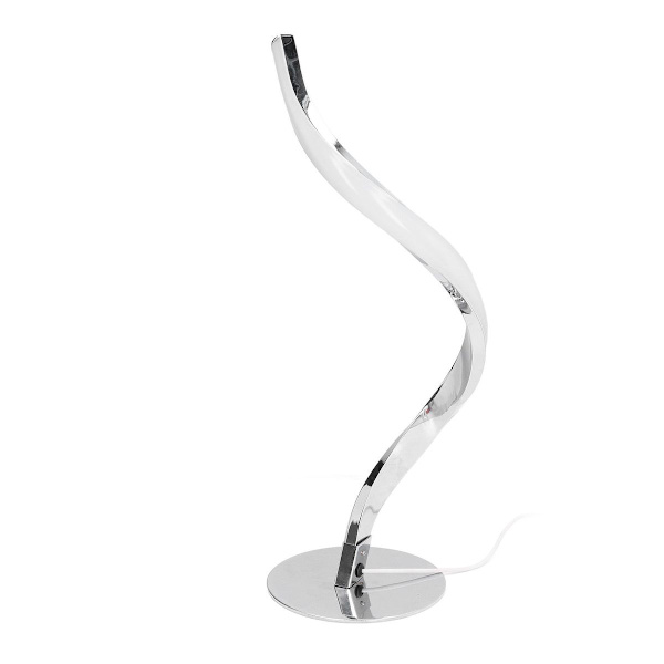 Böjd LED-spiralbordslampa, modern 3000K vitt ljus KLB