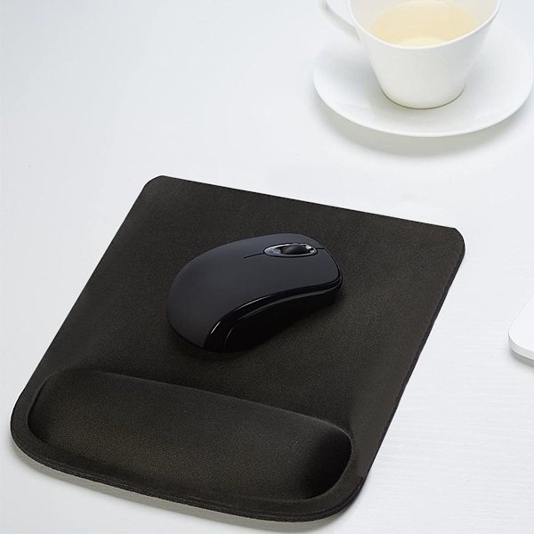 Ergonomisk Gaming Office Mouse Pad Mouse Pad med Pad Sort