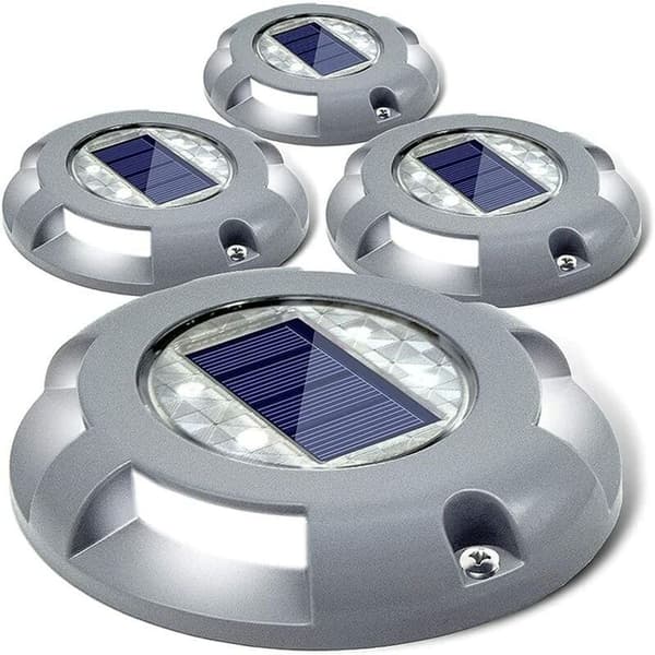 Solcelled Terrasselys Dekklys Dokklys LED Solcelled Drevne Vanntette Veimerker