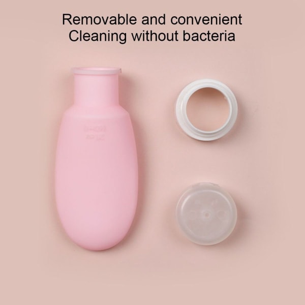 Silikonegel underfyldning, bærbar kosmetisk underfyldning, pink, 60 ml KLB