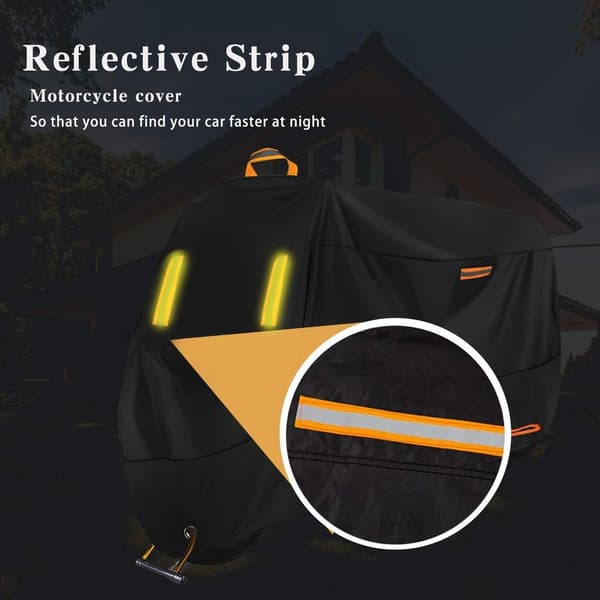 Motorcykelskydd -300D-L storlek (0,92 kg) reflekterande