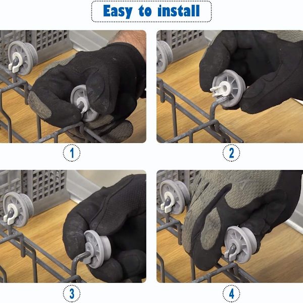 8 hjul till Siemens Bosch Beko Neff multifunktionsdiskmaskin universal
