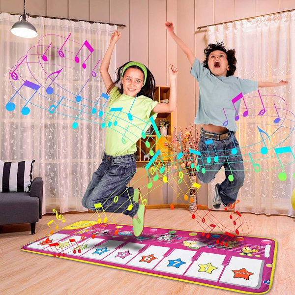 Aoluxlm lelupiano matto tanssimatto piano näppäimistö piano matto KLB