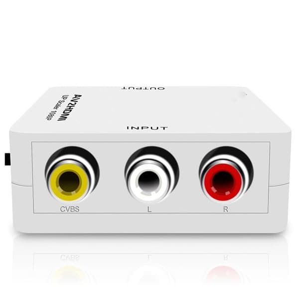 RCA Composite CVBS AV til HDMI Video Audio Konverter Adapter for Kamera DVD VHS
