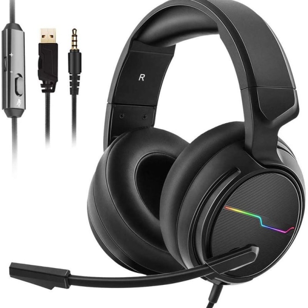 Stereo-Gaming-Headset för PS4 PS5 Xbox One S - Over Ear
