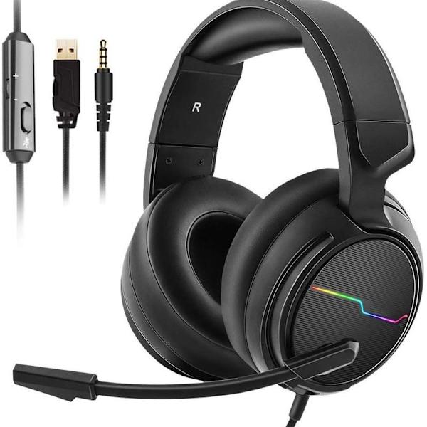 Stereo-pelikuulokkeet PS4 PS5 Xbox One S - Over Ear