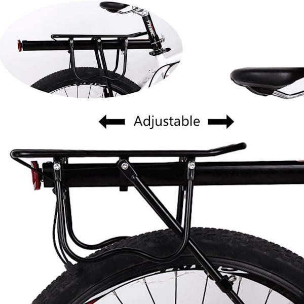Bjergcykel bagagebærer, justerbar cykelholder, aluminiumslegering, hurtig KLB