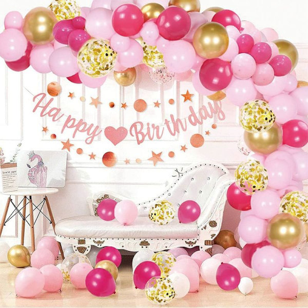 Ballonger, Blå Vit Konfetti Födelsedag Latex Helium