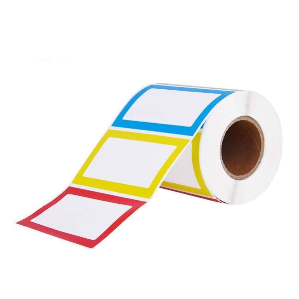 Enkla Namnskylt Stickers, Färgglada Namnskylt Etiketter - 1 150