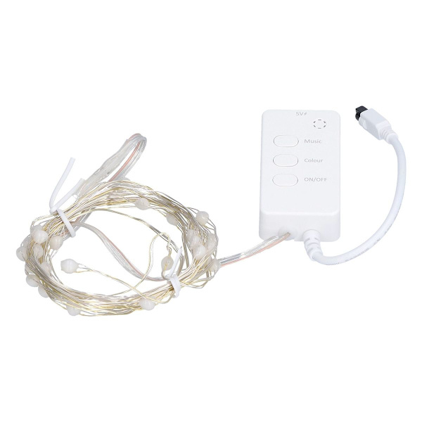 3m 30 LED-ljusslinga Bluetooth koppartrådslampor med fjärrkontroll KLB