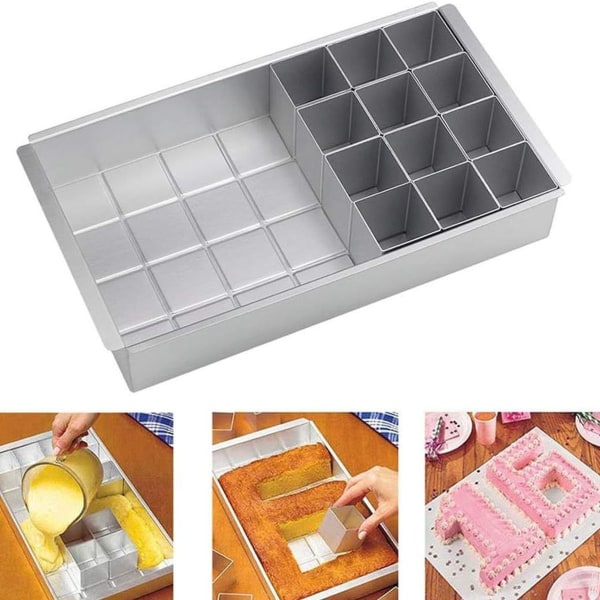 Bageform numre store, aluminiums bageforme nummer bageform, bogstaver