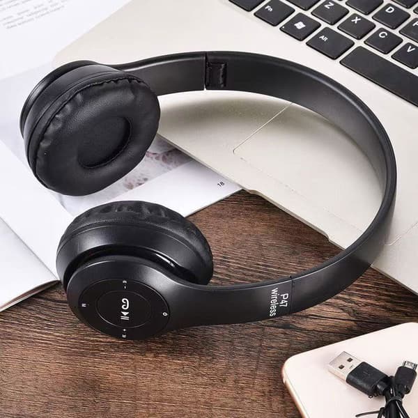 Aktiivinen melunvaimennus Bluetooth-kuulokkeet musta