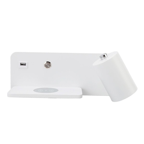 LED vegglampe, USB-grensesnitt, trådløs lading, LED vegglampe KLB