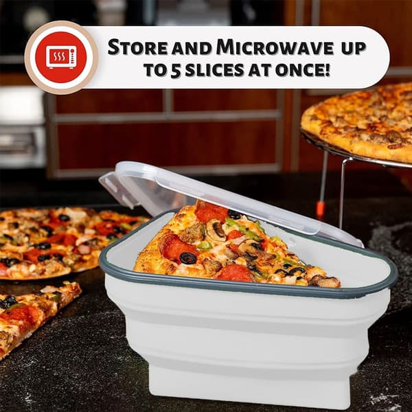 Genanvendelig pizzabox - Justerbar pizzaskive, hvid KLB