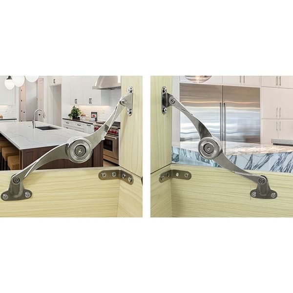 2-pack fällbara lock med mjukstängande dämpare, vinklar 75, 90, 110 grader KLB