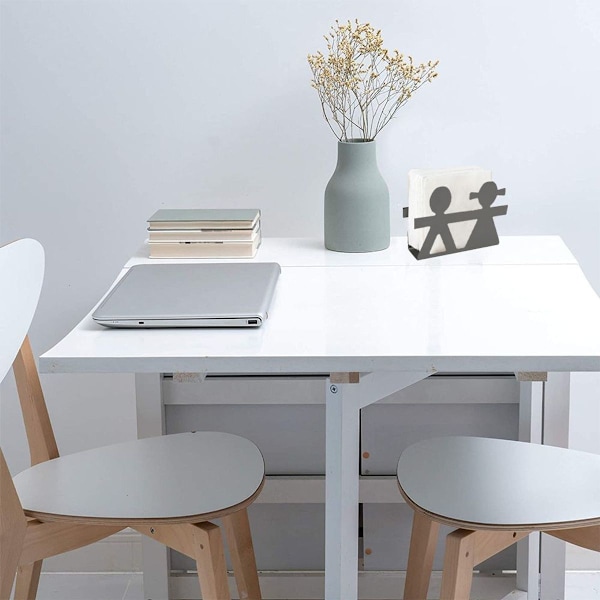 Moderne stil rustfrit stål servietholder sort