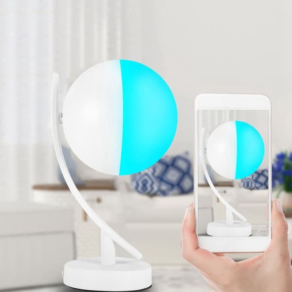 WiFi Smart RGBW LED-bordlampe, stemmestyring, 100-264VAC KLB