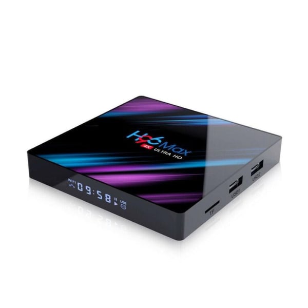 H96 Max Smart Android 9.0 TV-boksi Quad Core 4K H.265 4GB + 32GB WiFi Media Player