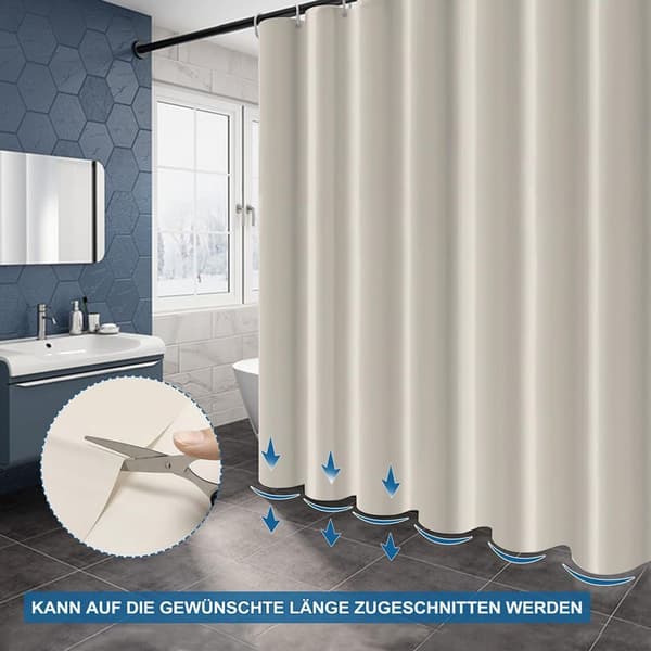Duschdraperi Beige Mögelresistent Antibakteriell Badgardiner KLB