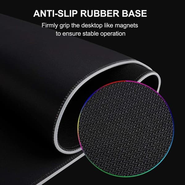 RGB Gaming Musematte - 340 x 245 x 3mm LED Musematte med
